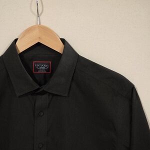 UNTUCKit Slim Fit Wrinkle Free Solid Black Shirt M
